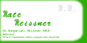 mate meissner business card